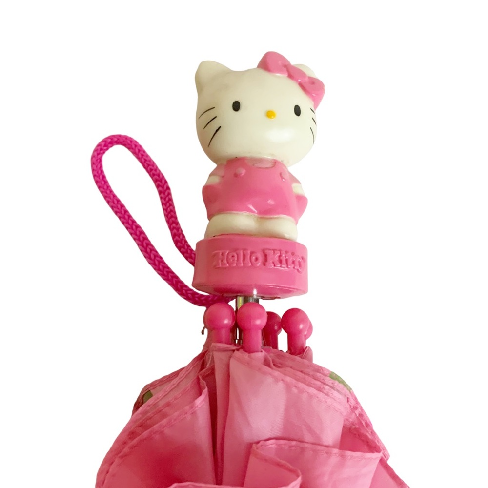 Hello Kitty Umbrella Pink Logo Sanrio 2007 Women's Accessory - Picture 10 of 11